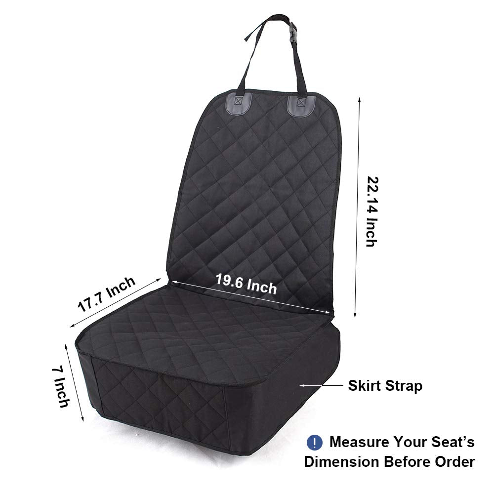 HONEST OUTFITTERS dog seat cover 4-layer fabric close-up highlighting durability and easy cleaning.