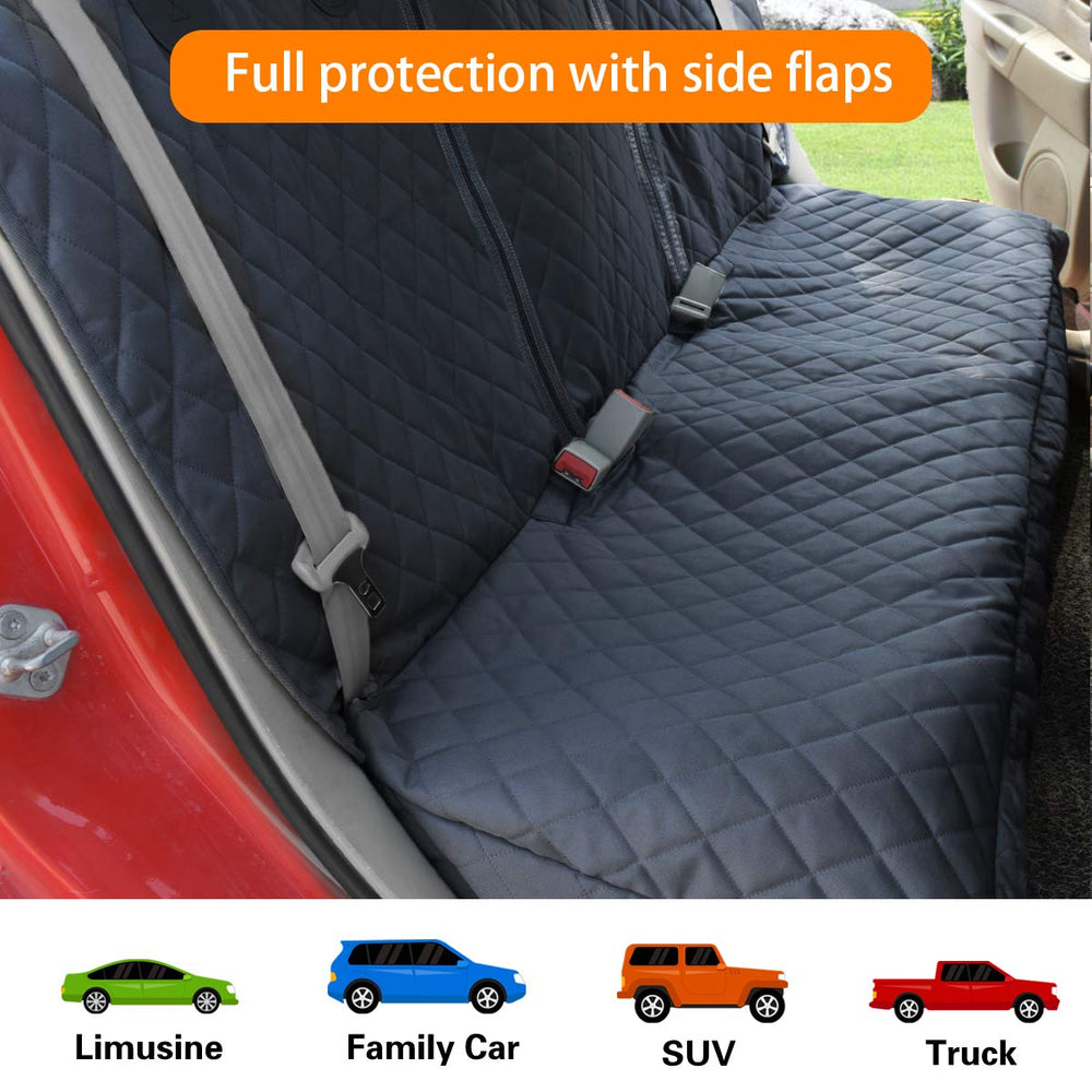 HONEST OUTFITTERS easy-install, machine-washable seat cover for quick cleanup.