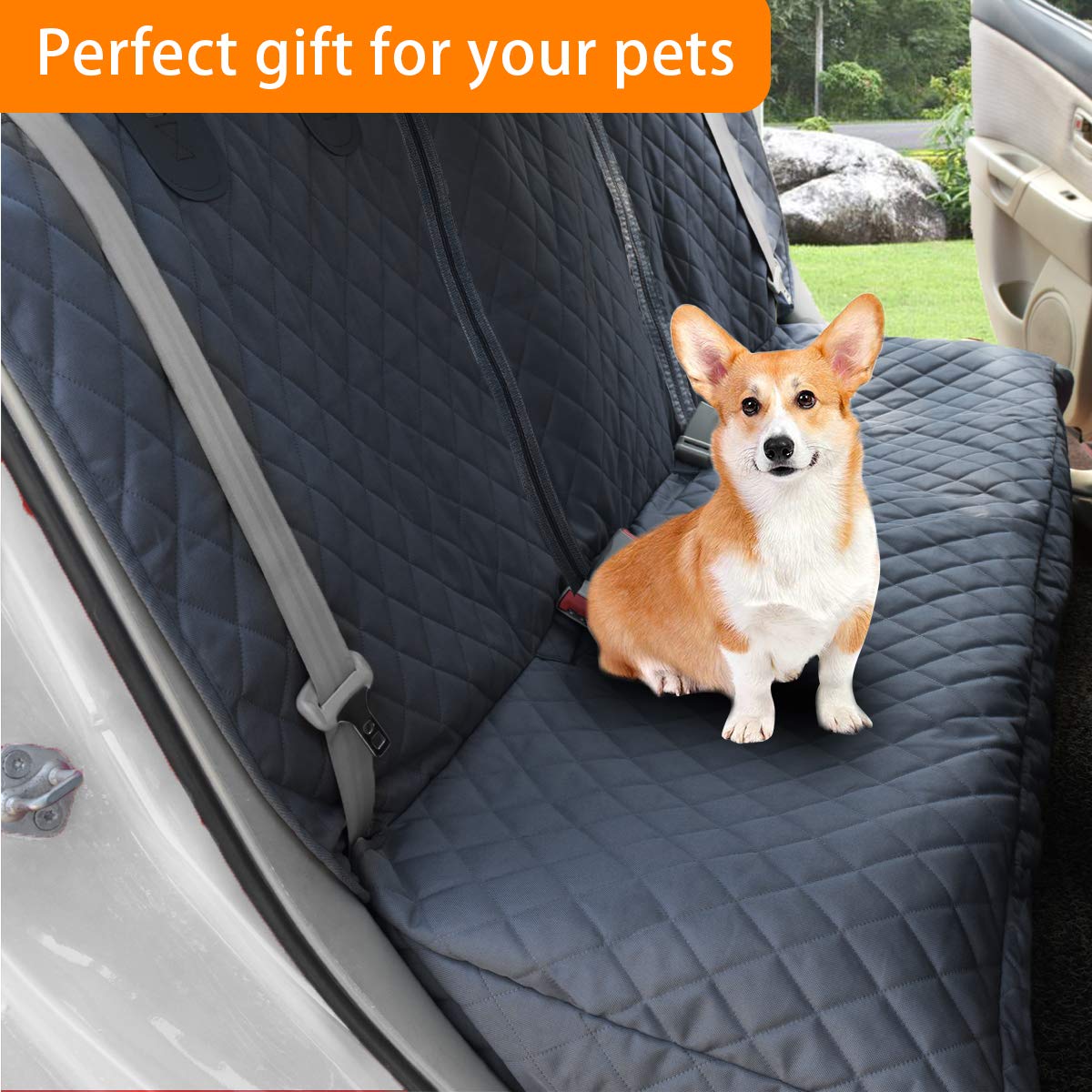 HONEST OUTFITTERS seat anchors and Velcro openings lock in place, enhancing pet safety.