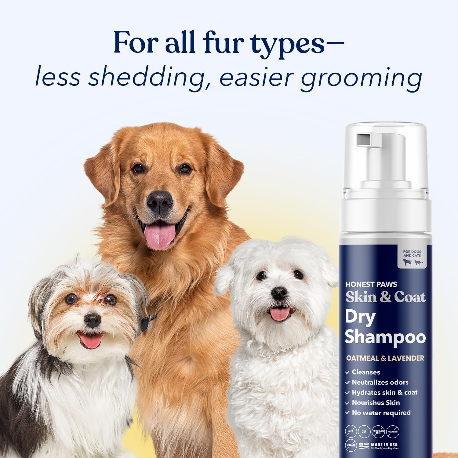 Honest Paws travel-friendly bottle for on-the-go refresh.