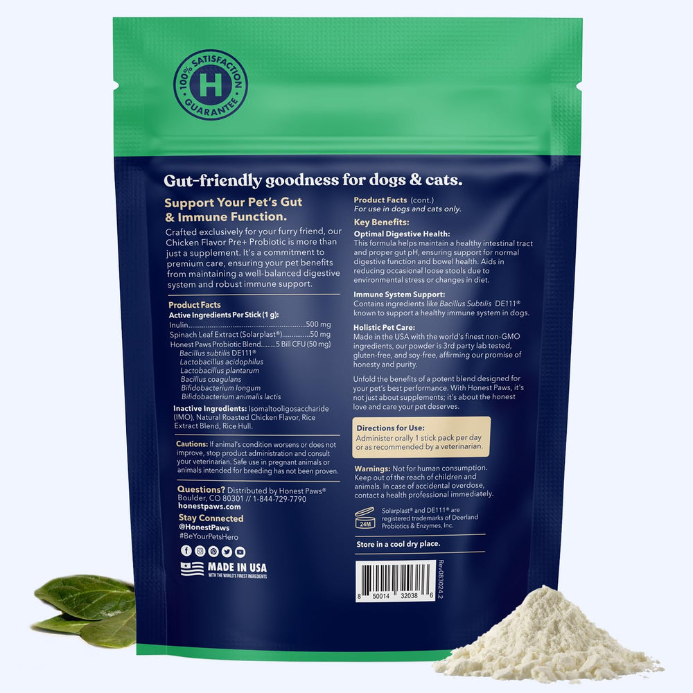 Honest Paws third-party lab-tested seal signals safety and purity checks.