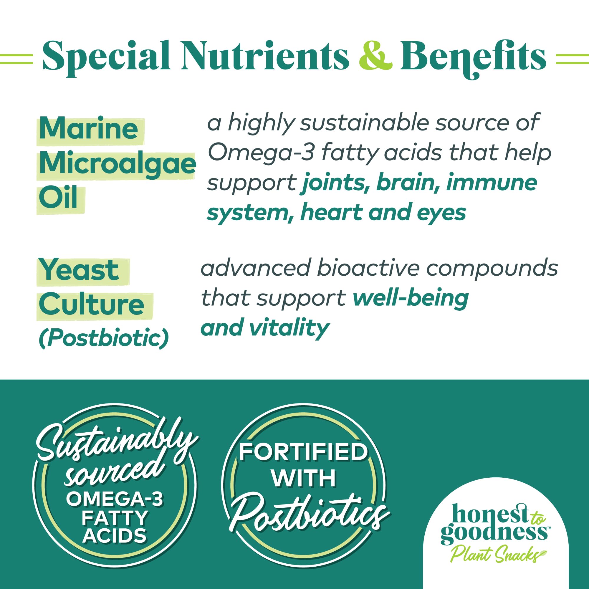 Honest to Goodness dog treats 8oz bag packaging conveys clean, wholesome ingredients.