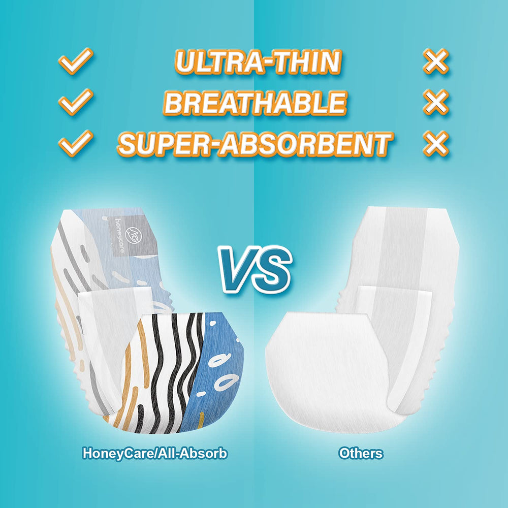 HONEY CARE All-Absorb Petrichor wrap with wetness indicator signals when to change.