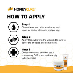 HoneyCure for dog paw wound supports daily wound care routines.