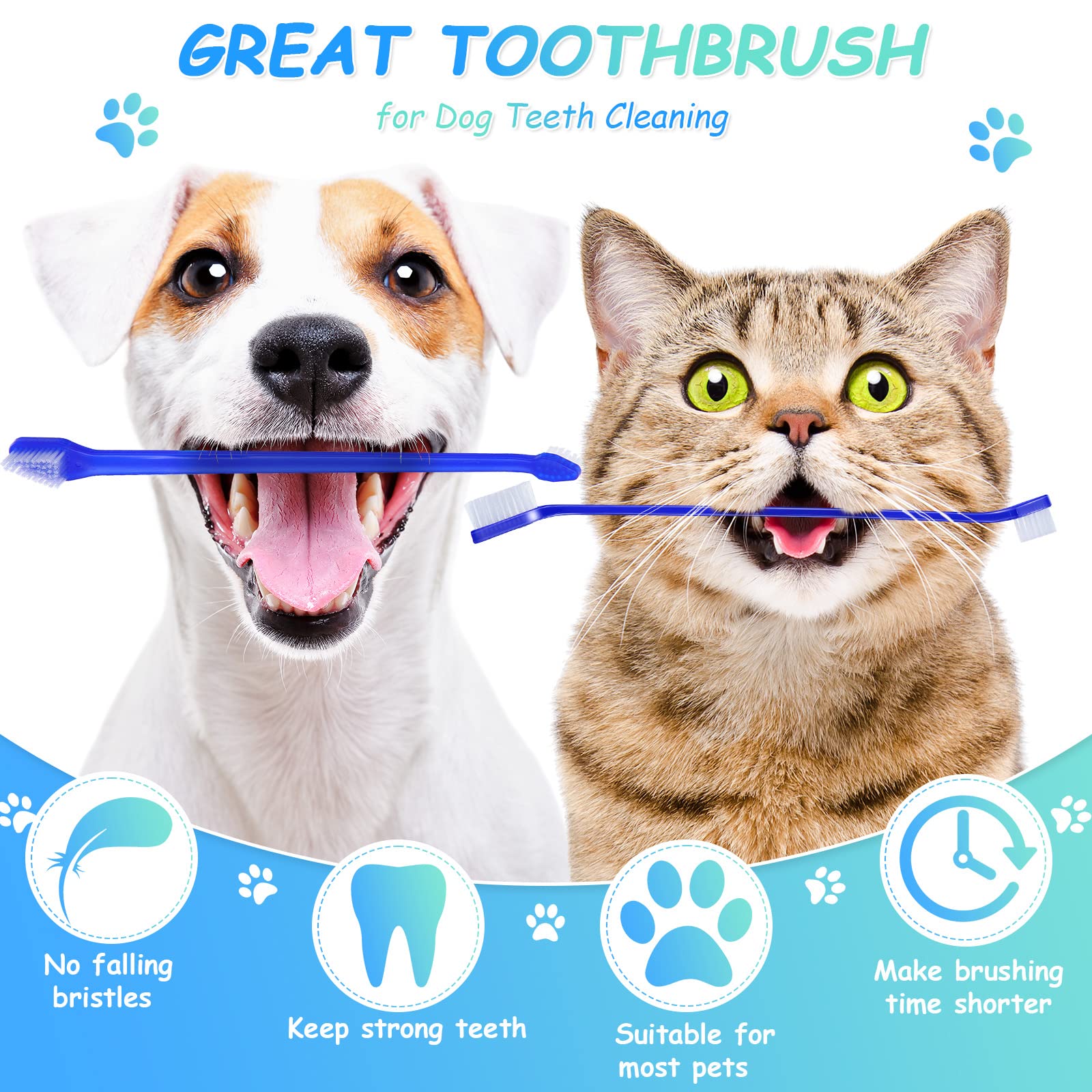 Honeydak dual-head design cleans different tooth areas for faster routine.