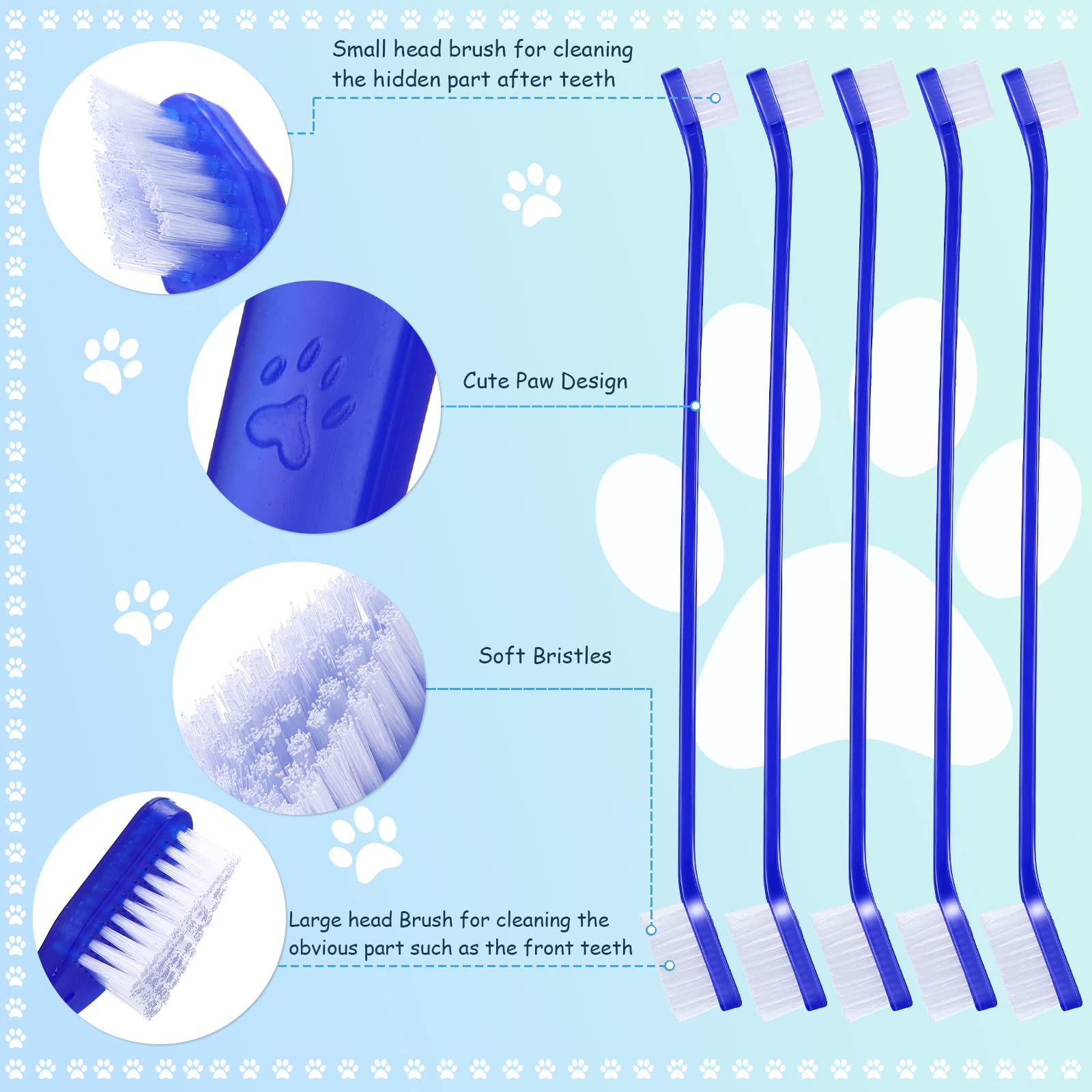 Honeydak soft nylon bristles protect gums while cleaning tooth surfaces.