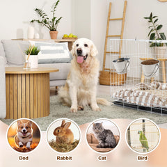 Honeydak stainless-steel pail durable water bucket for pets outdoors.