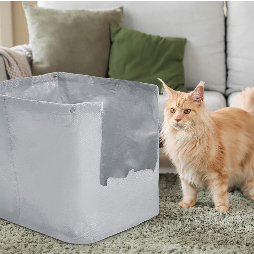Honeydak tarpaulin liners resist claws and spills to extend box life.
