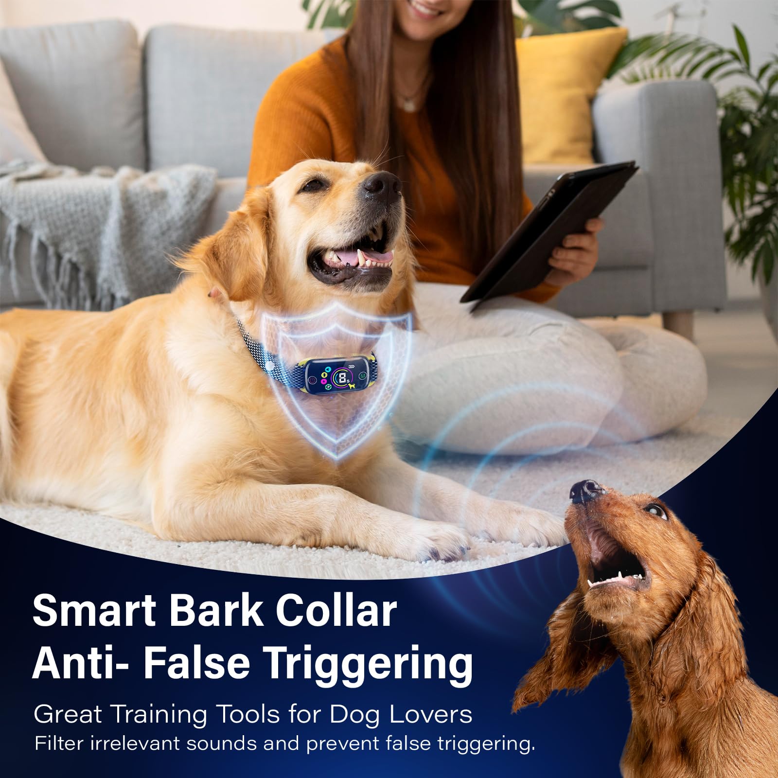 Honeynet bark collar charging in 2 hours supports ready-to-train sessions