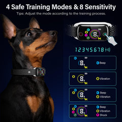 Honeynet bark collar digital display indicates status and power at a glance