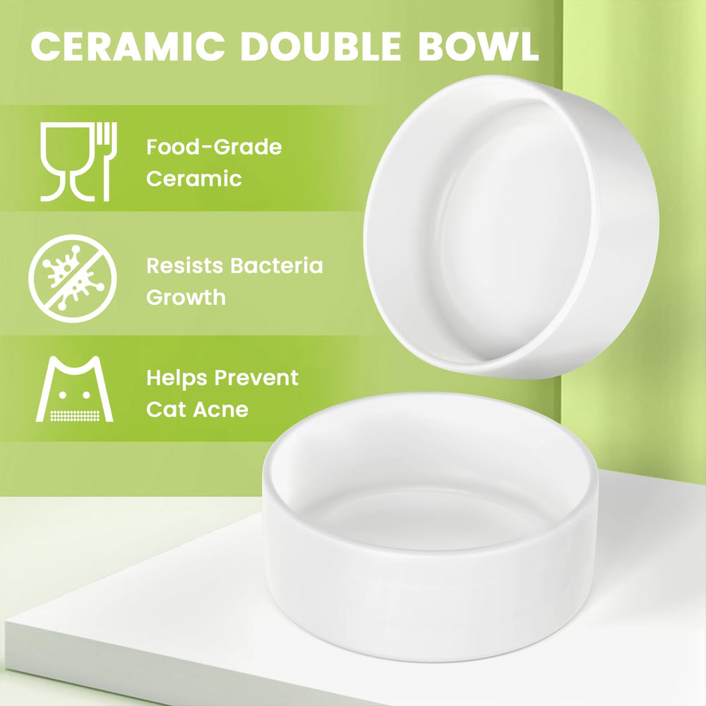 Hongddy 5-inch wide 20oz bowl reduces whisker contact for comfort