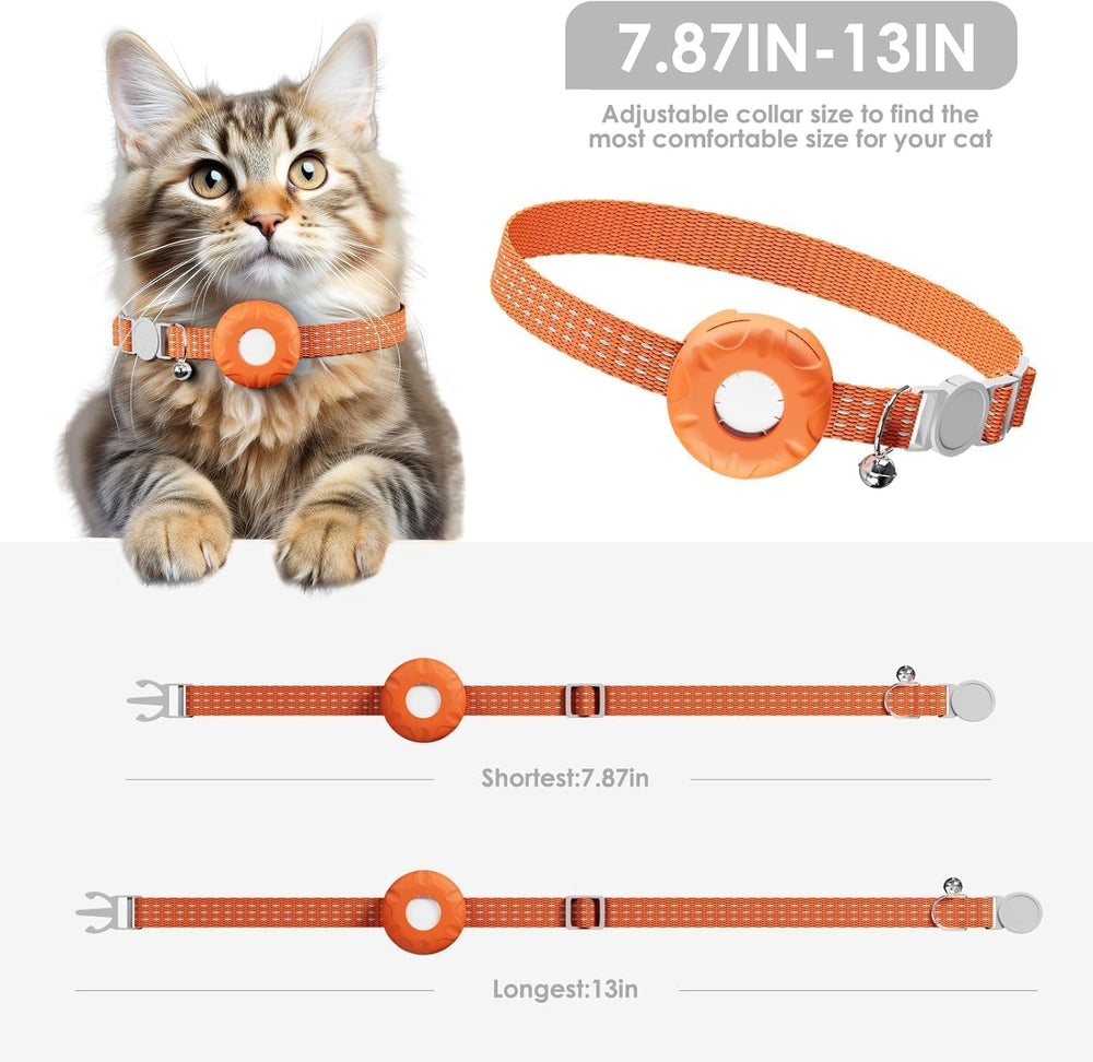 HongTop H cat tracker elasticity buckle keeps cat safe if snag occurs.