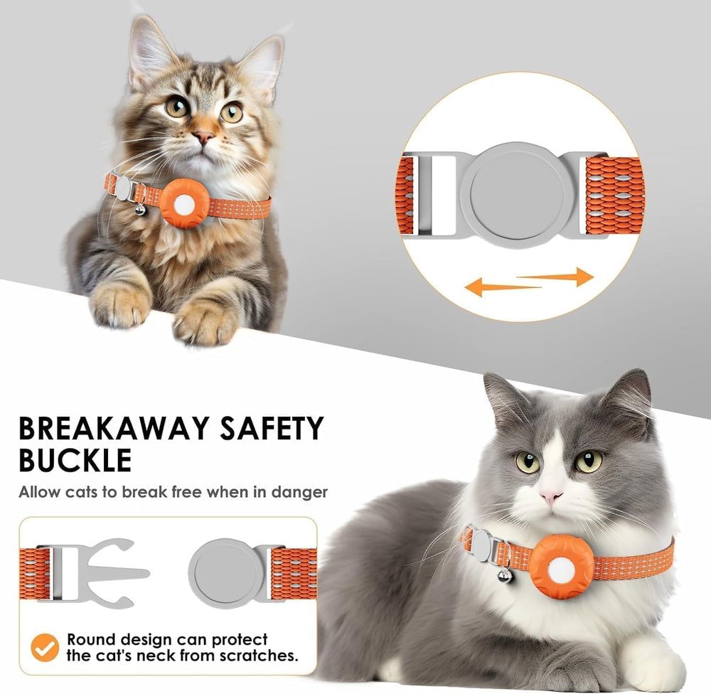 HongTop H cat tracker lightweight design minimizes collar burden.
