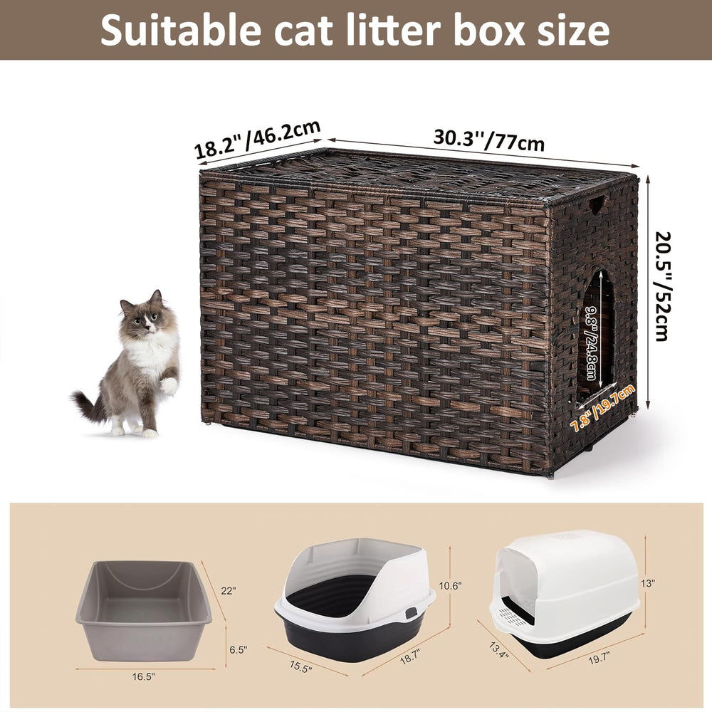 Honiakaka cat bed or side table setup inside enclosure