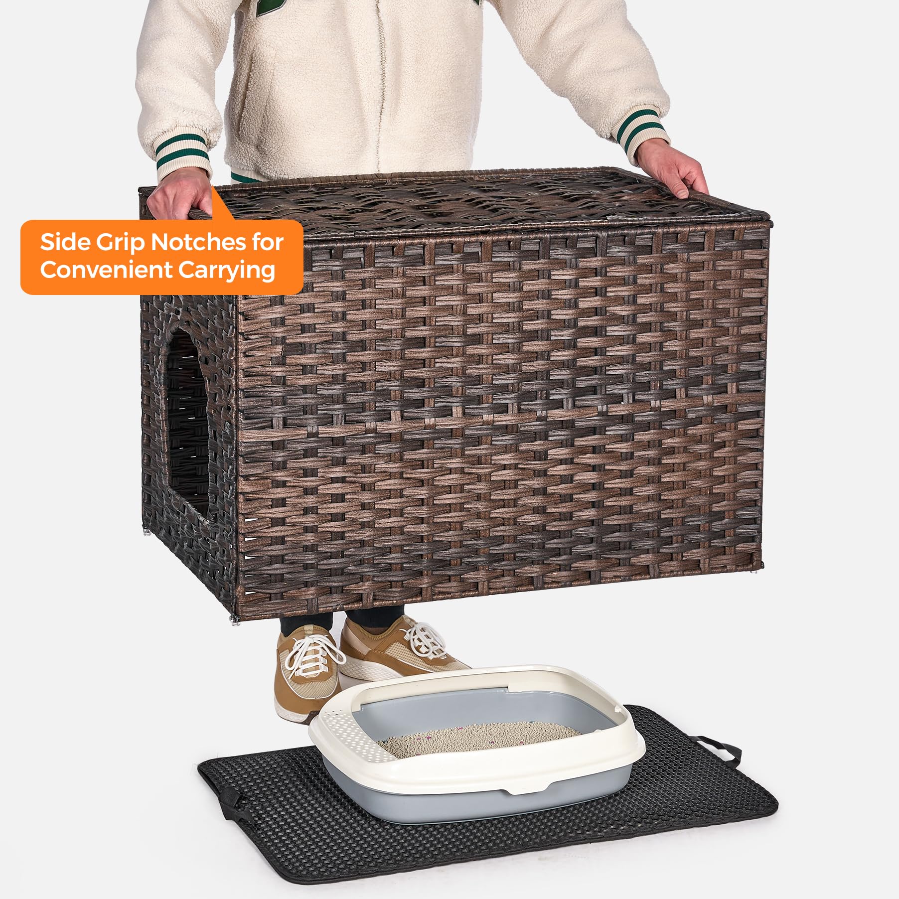 Honiakaka elevated rattan fence provides safe containment