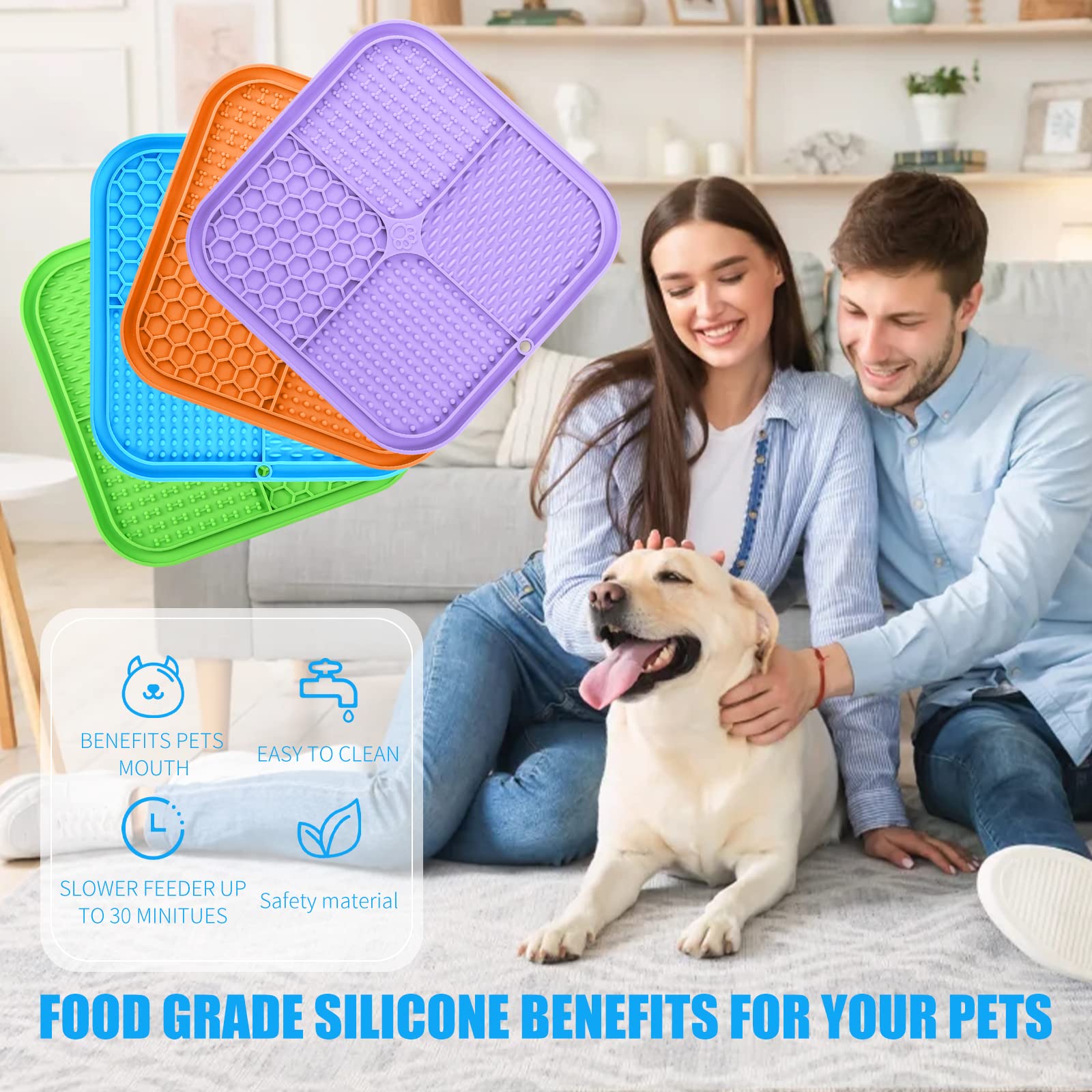 Honomastry lick mat dishwasher-safe design simplifies cleanup after sessions.