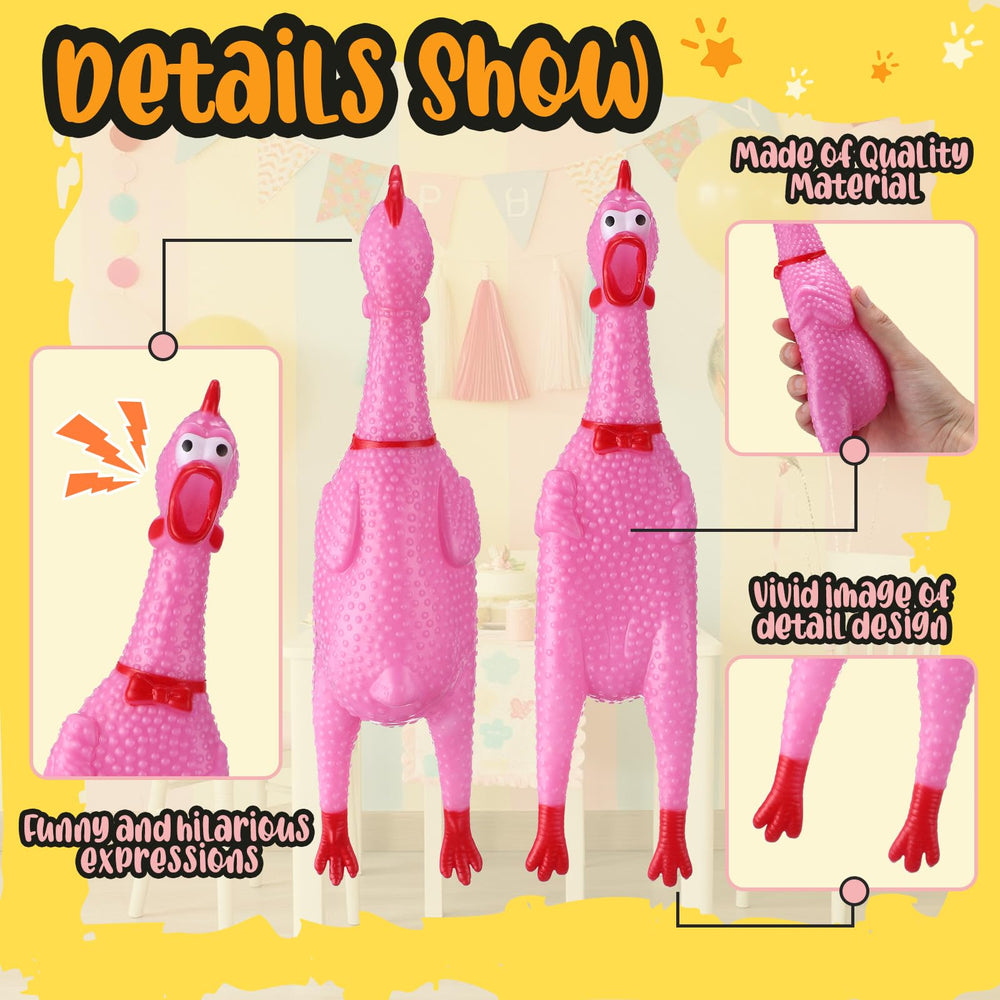 Honoson chicken squeaker with detachable head for gag fun and stress relief