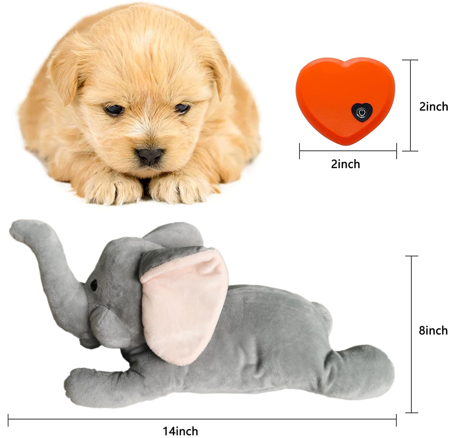 HonourHope elephant heartbeat toy offers comforting companionship for new puppy owners