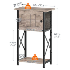 HOOBRO 10-gallon stand cabinet storage image highlights organized space for fish supplies.