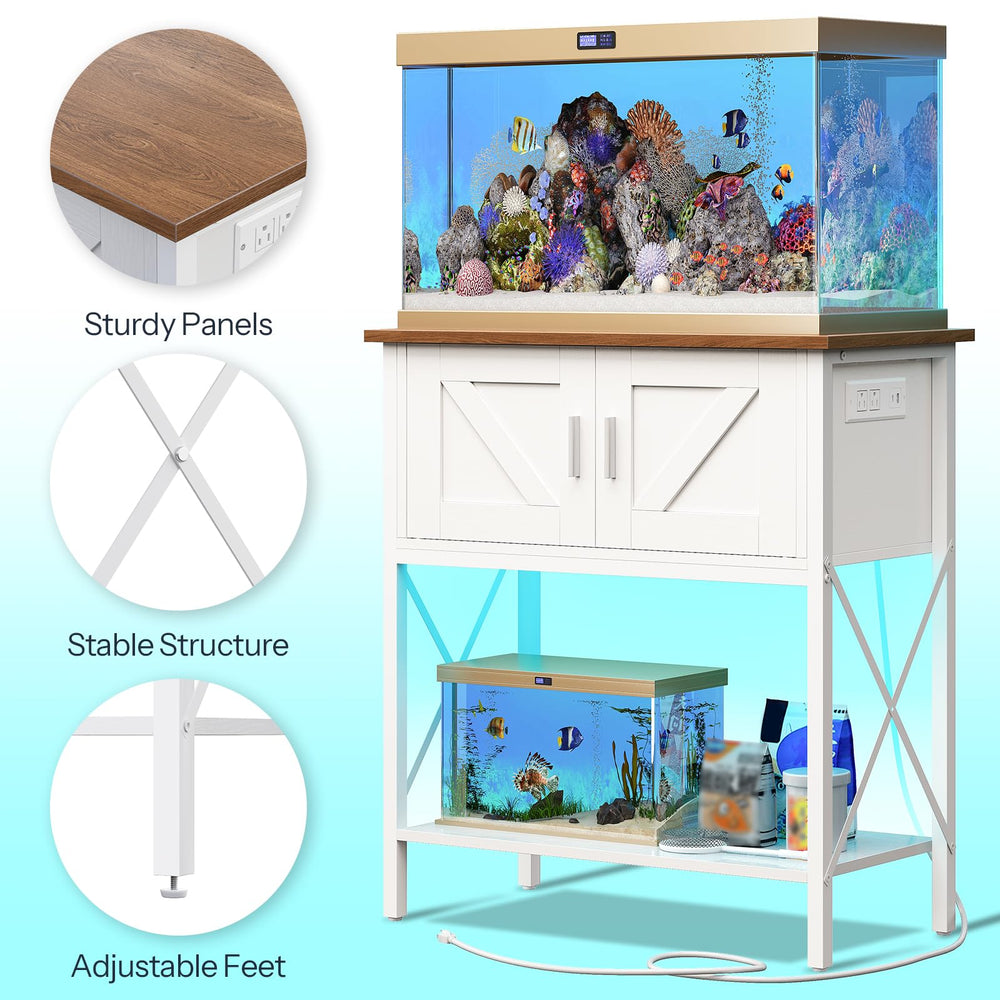 HOOBRO sturdy-construction wood-metal frame with X-braces for durable support.
