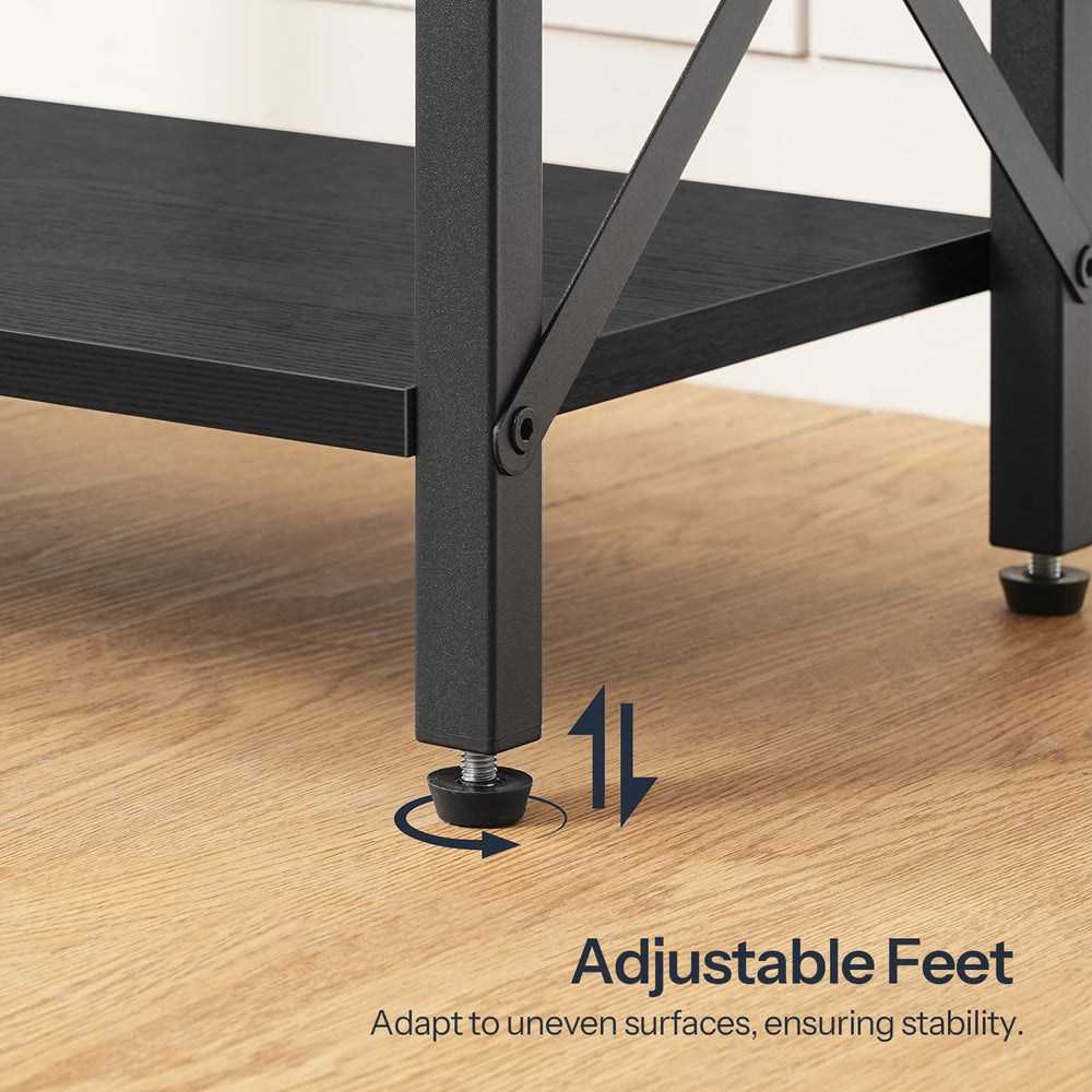HOOBRO aquarium stand assembled room scene conveys versatile decor compatibility.
