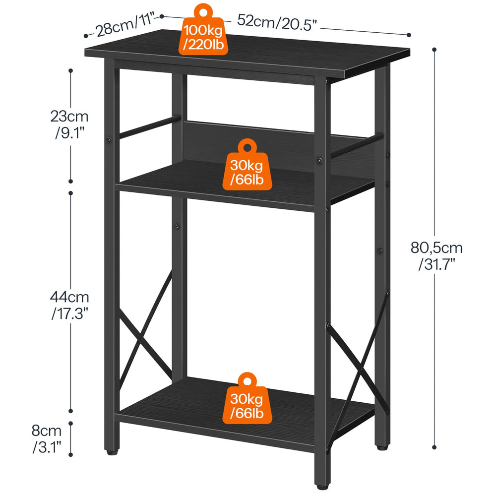 HOOBRO aquarium stand with metal frame detail shows durability for long-term fishkeeping.