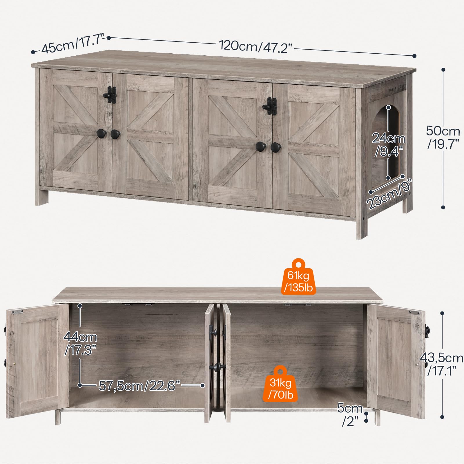 HOOBRO dimensions-setup helps visualize fit and placement in any room.
