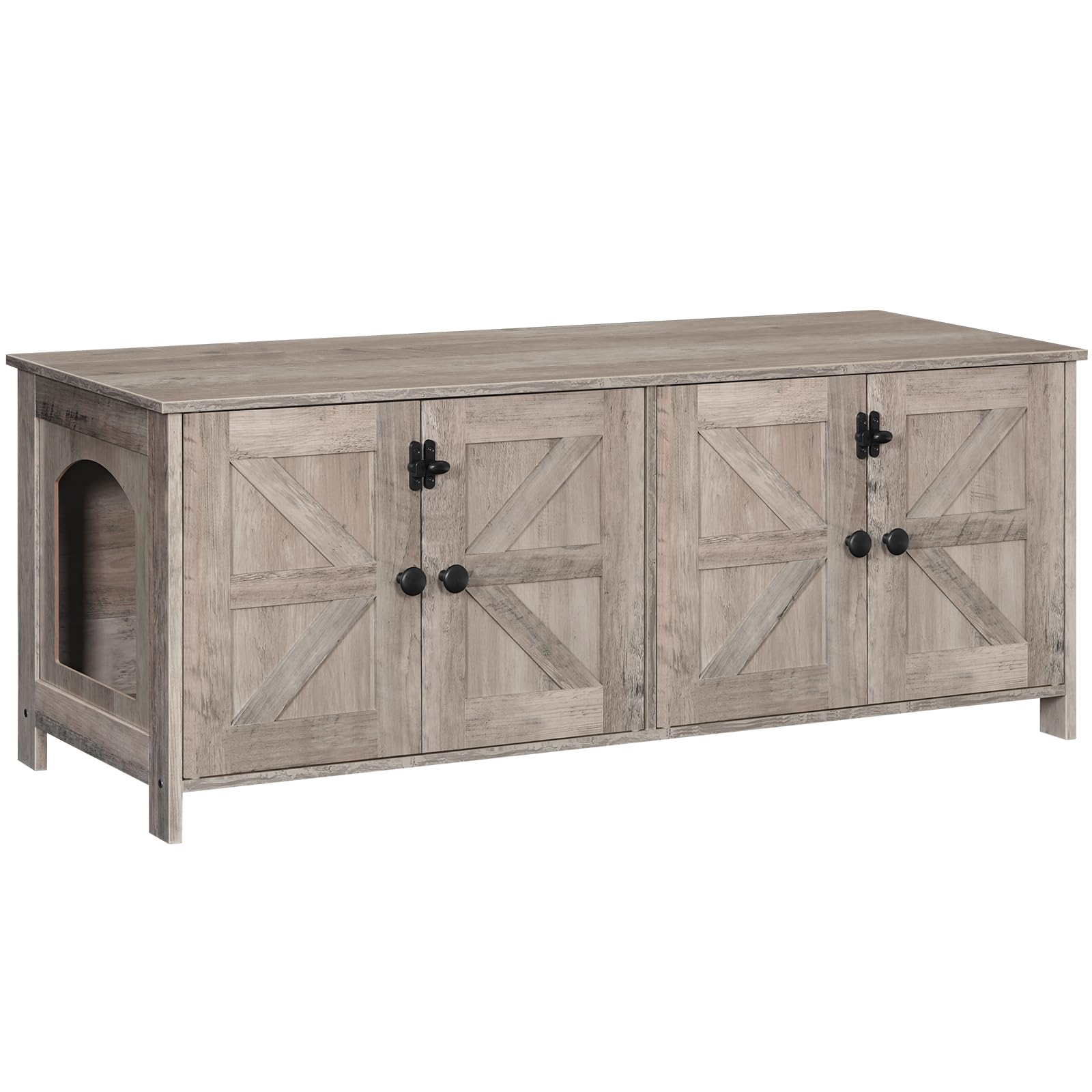 HOOBRO cat-litter-box-enclosure in-room-visual demonstrates how it blends with decor.