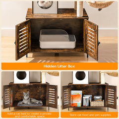 HOOBRO cat tree observation decks offer elevated views and supervised rest.