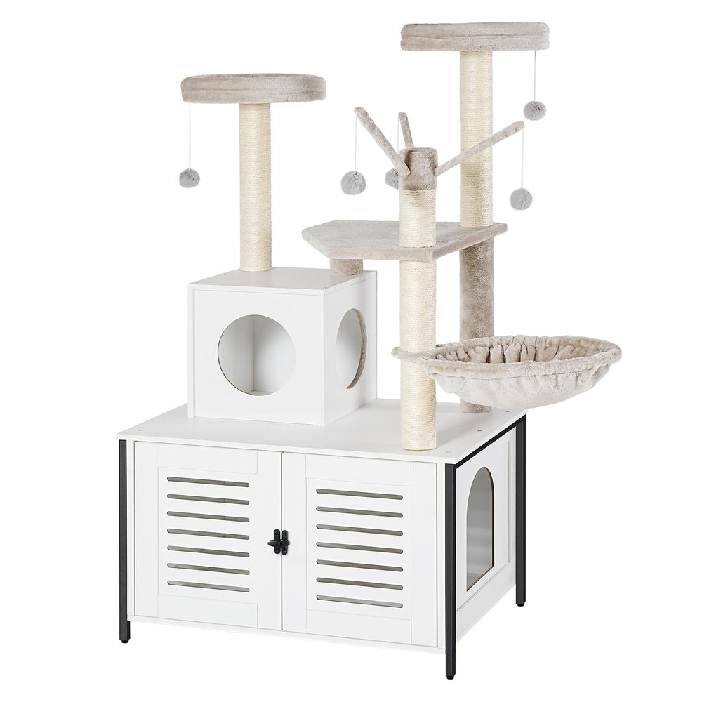 HOOBRO cat tree with scratching posts for healthy play and claws sharpening