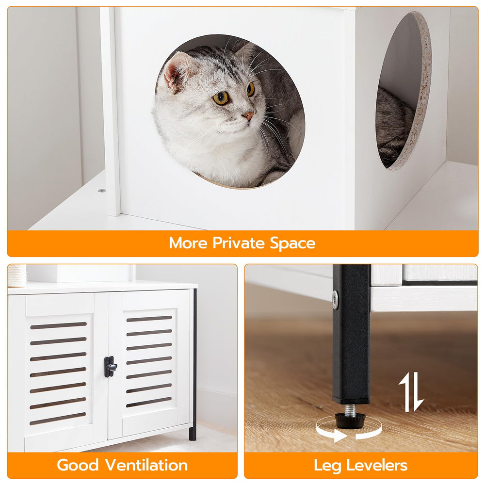 HOOBRO cat tree sisal posts encourage scratching and exercise