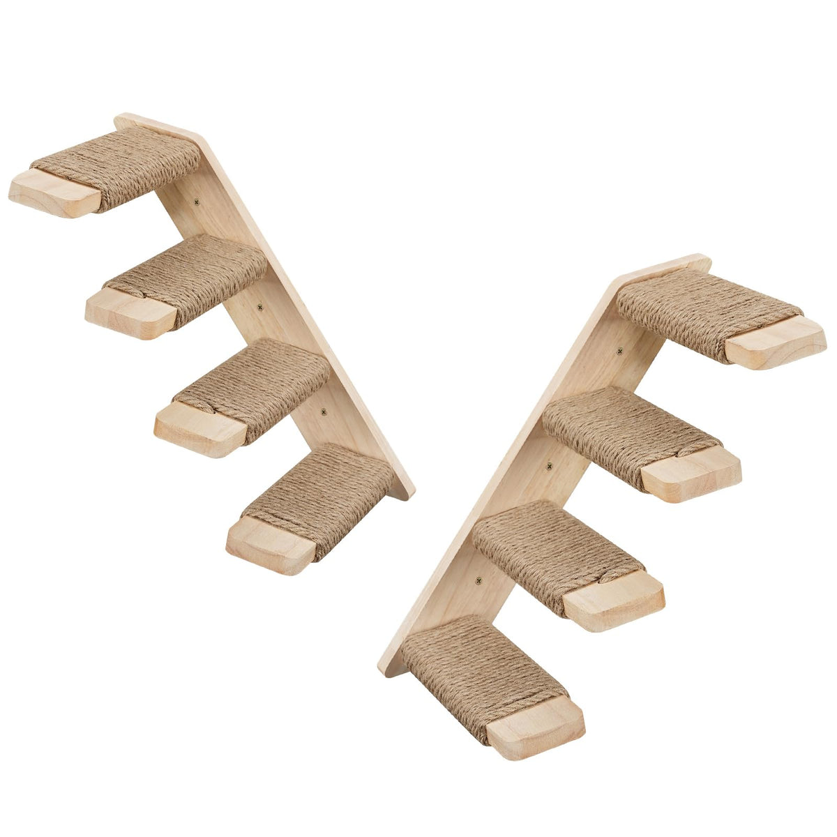 HOOBRO cat wall shelves set-2 wood wall-mounted saves space and creates a play area