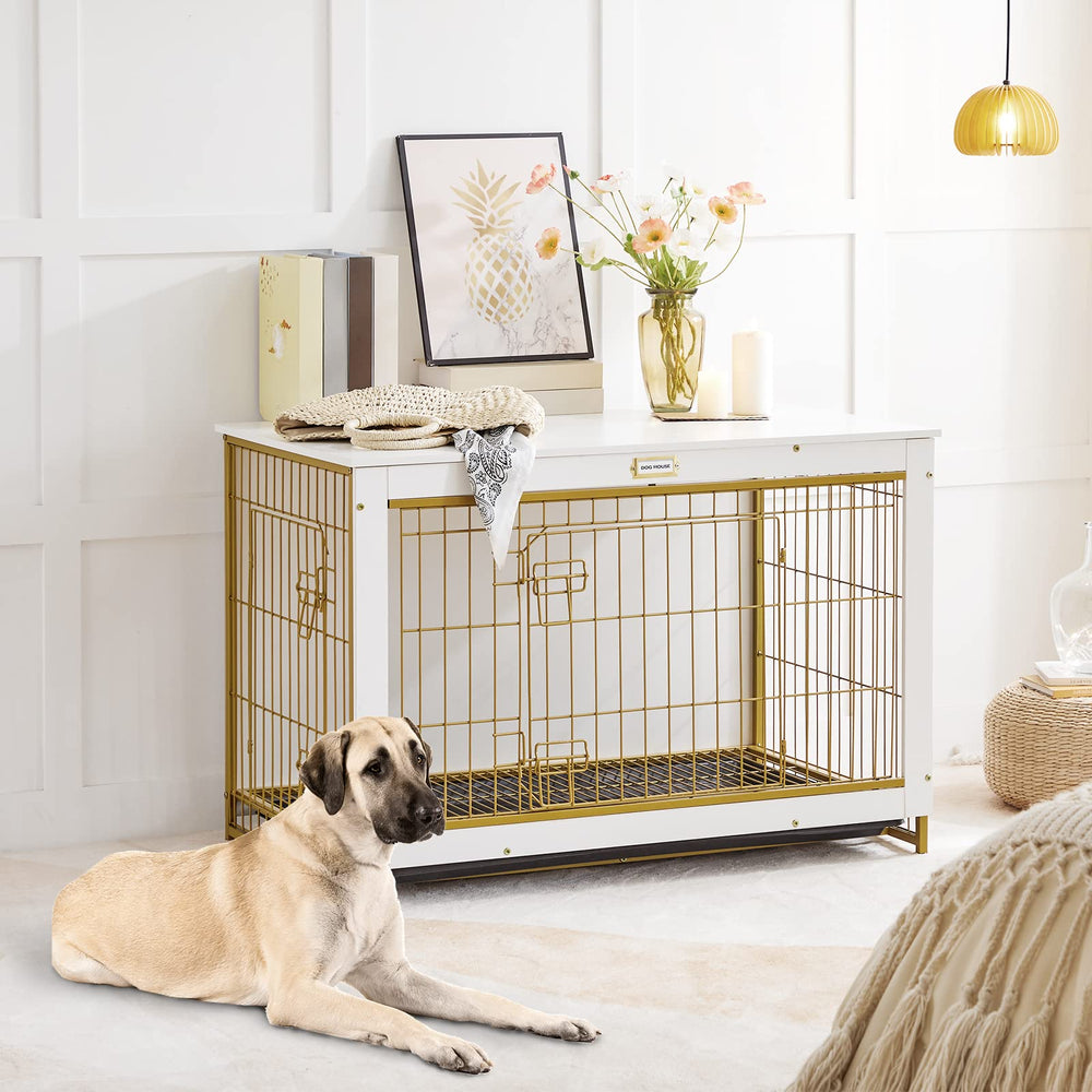 HOOBRO DW982GW03 90 lb capacity fits medium to large dogs with secure enclosure