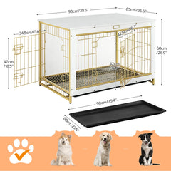 HOOBRO DW982GW03 crate with pull-out tray enables simple cleaning and mess containment