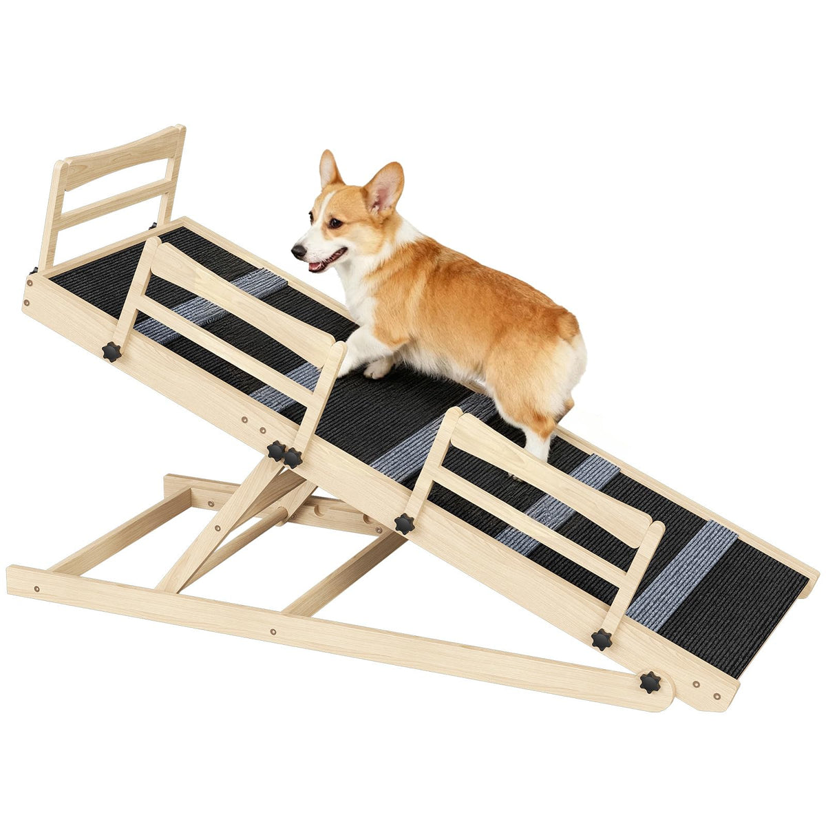 HOOBRO dog ramp bed 47-2-length provides stable bed access