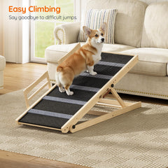 HOOBRO dog ramp folded flat for compact storage