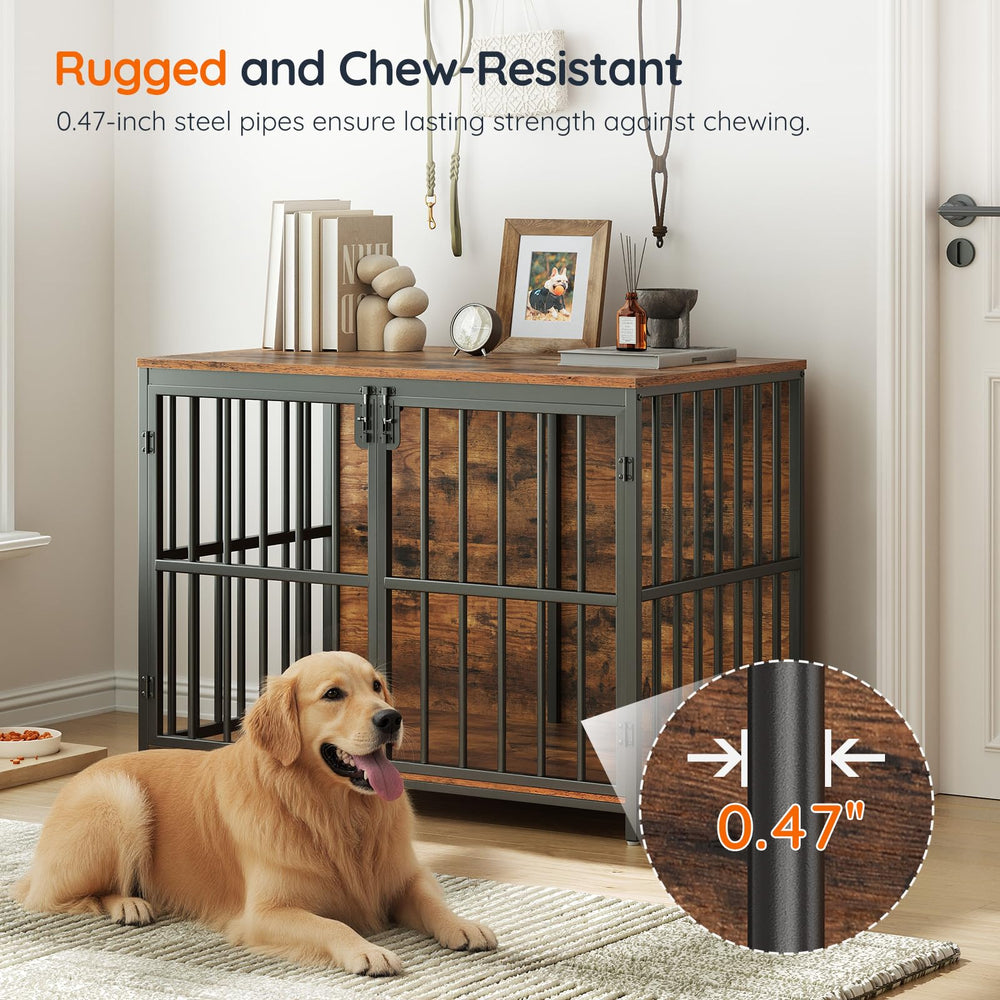 HOOBRO dual-door entry facilitates easy pet access while secure latches keep them safe