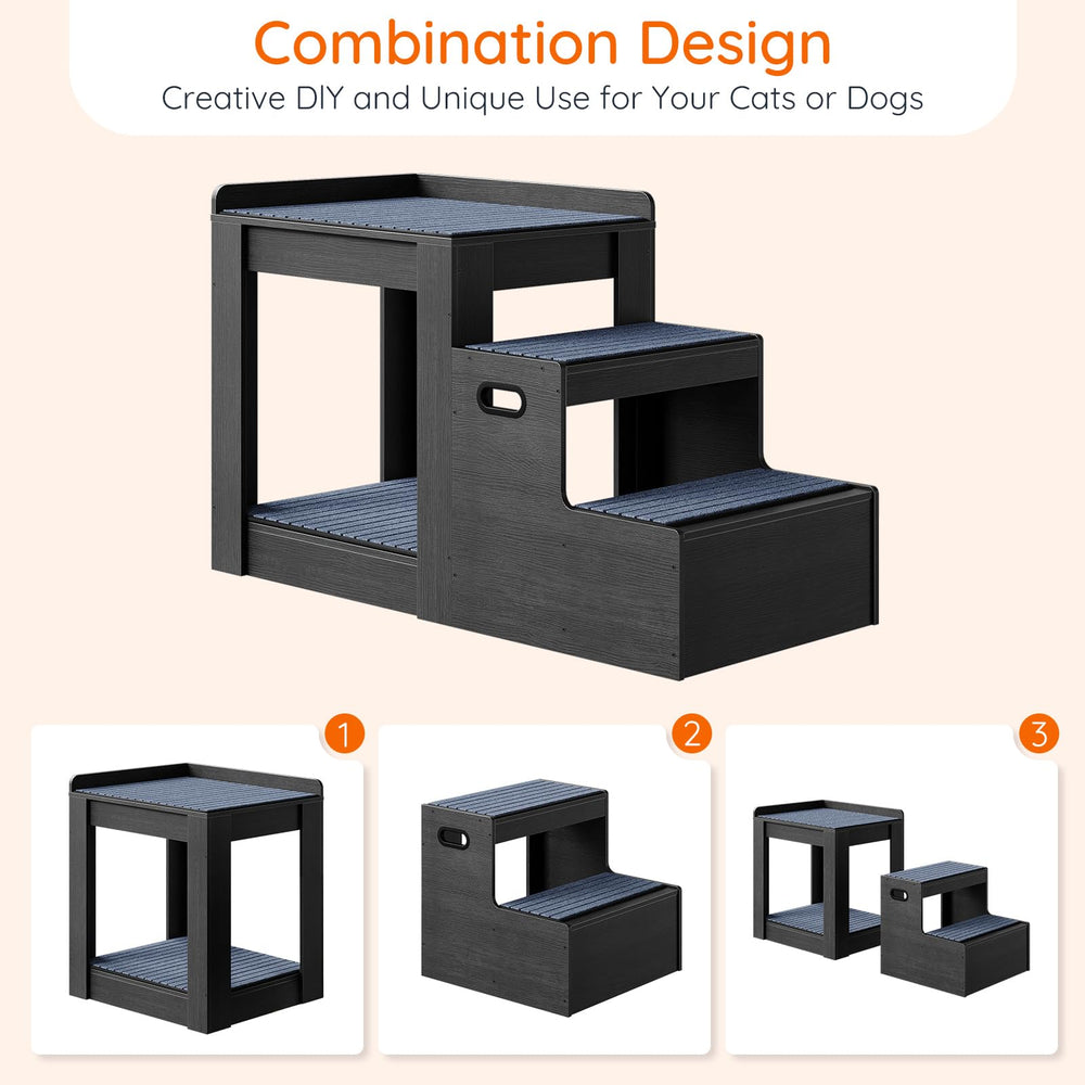 HOOBRO engineered wood frame delivers sturdy support for small to medium pets