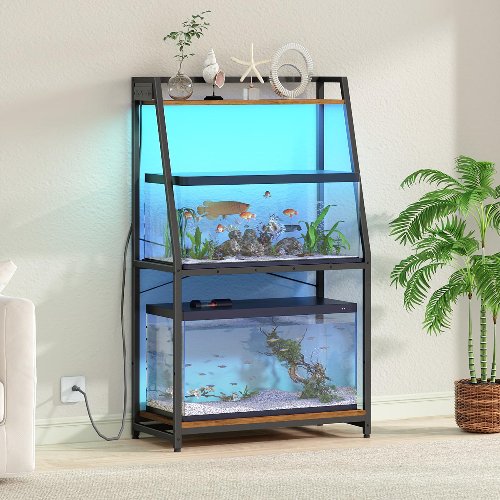 HOOBRO stand's sturdy metal frame shown for lasting stability