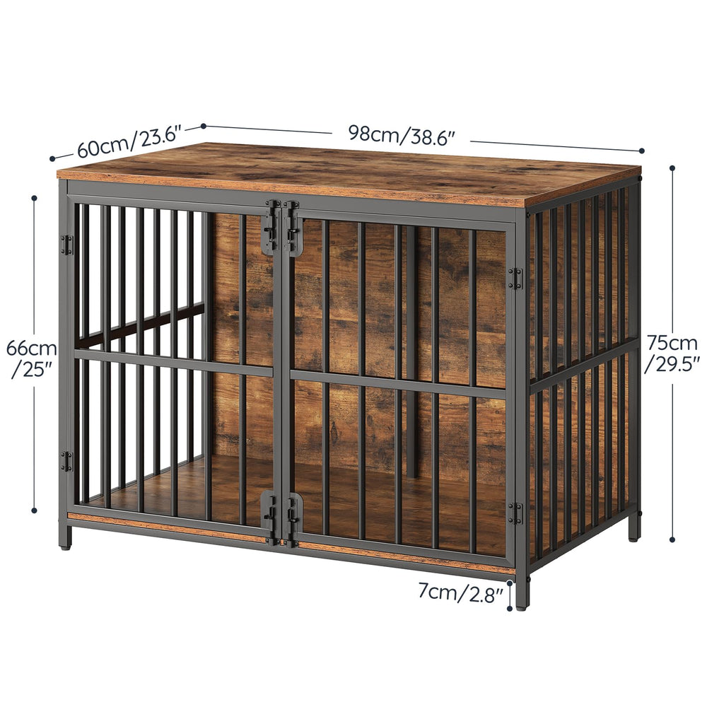 HOOBRO heavy-duty dog cage emphasizes sturdy construction for lasting durability