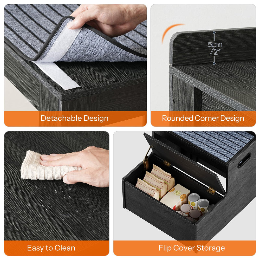 HOOBRO removable carpet for easy cleaning between uses