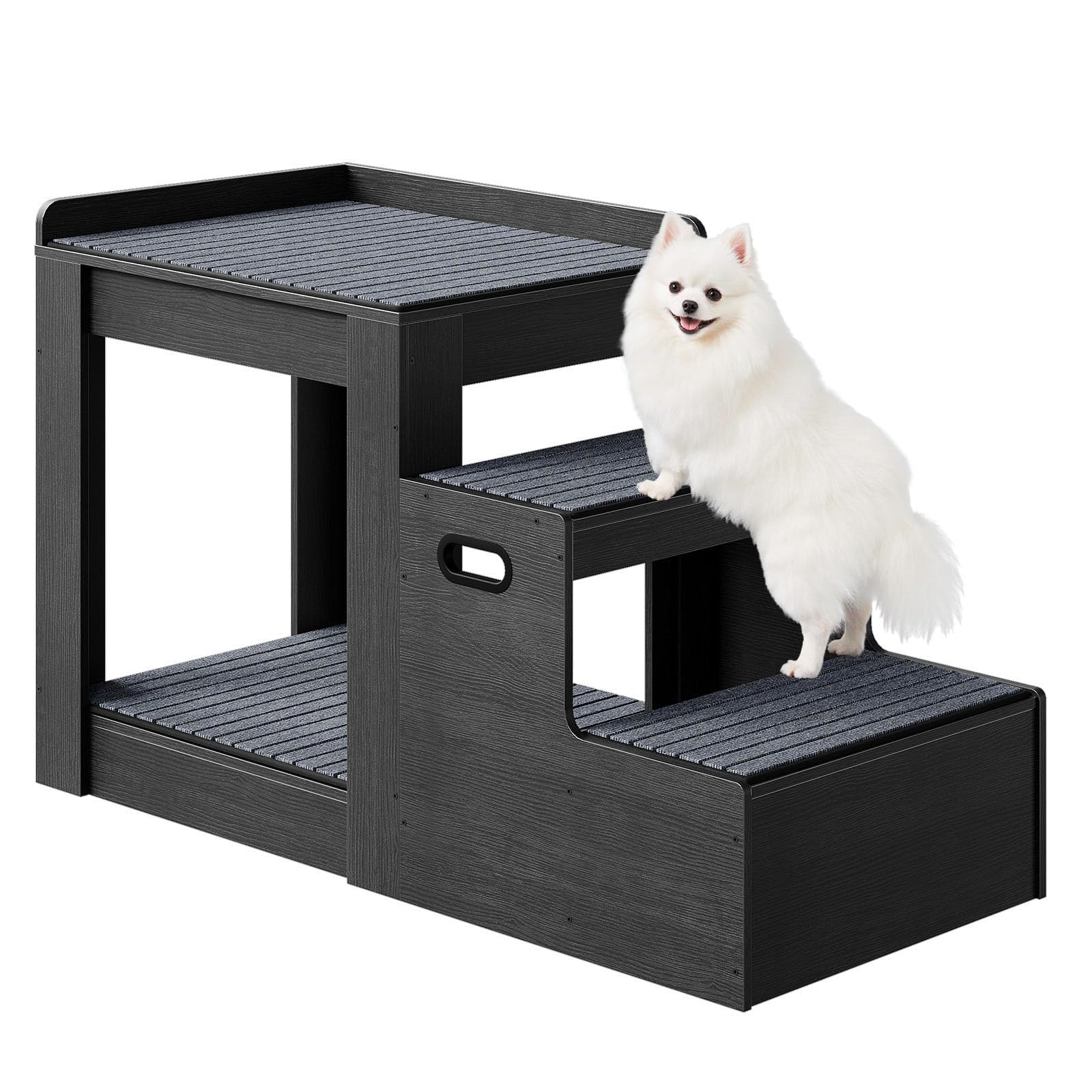 HOOBRO pet bunk bed window perch charcoal offers a sunny view perch for cats and dogs