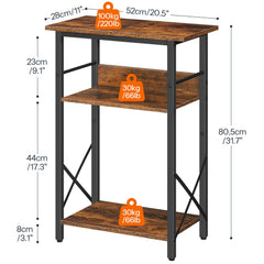HOOBRO rustic brown panels close-up with black frame adds decor-friendly rustic charm