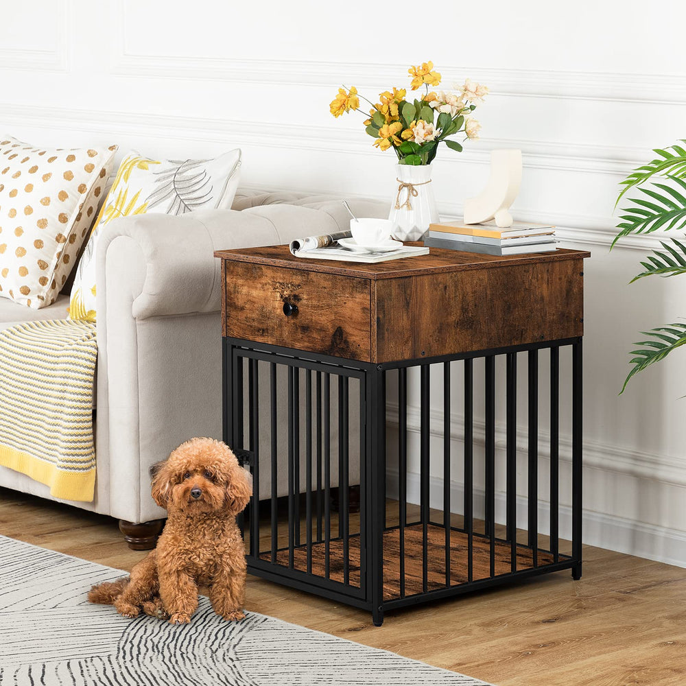 HOOBRO rustic brown and black finish blends industrial and cozy styles
