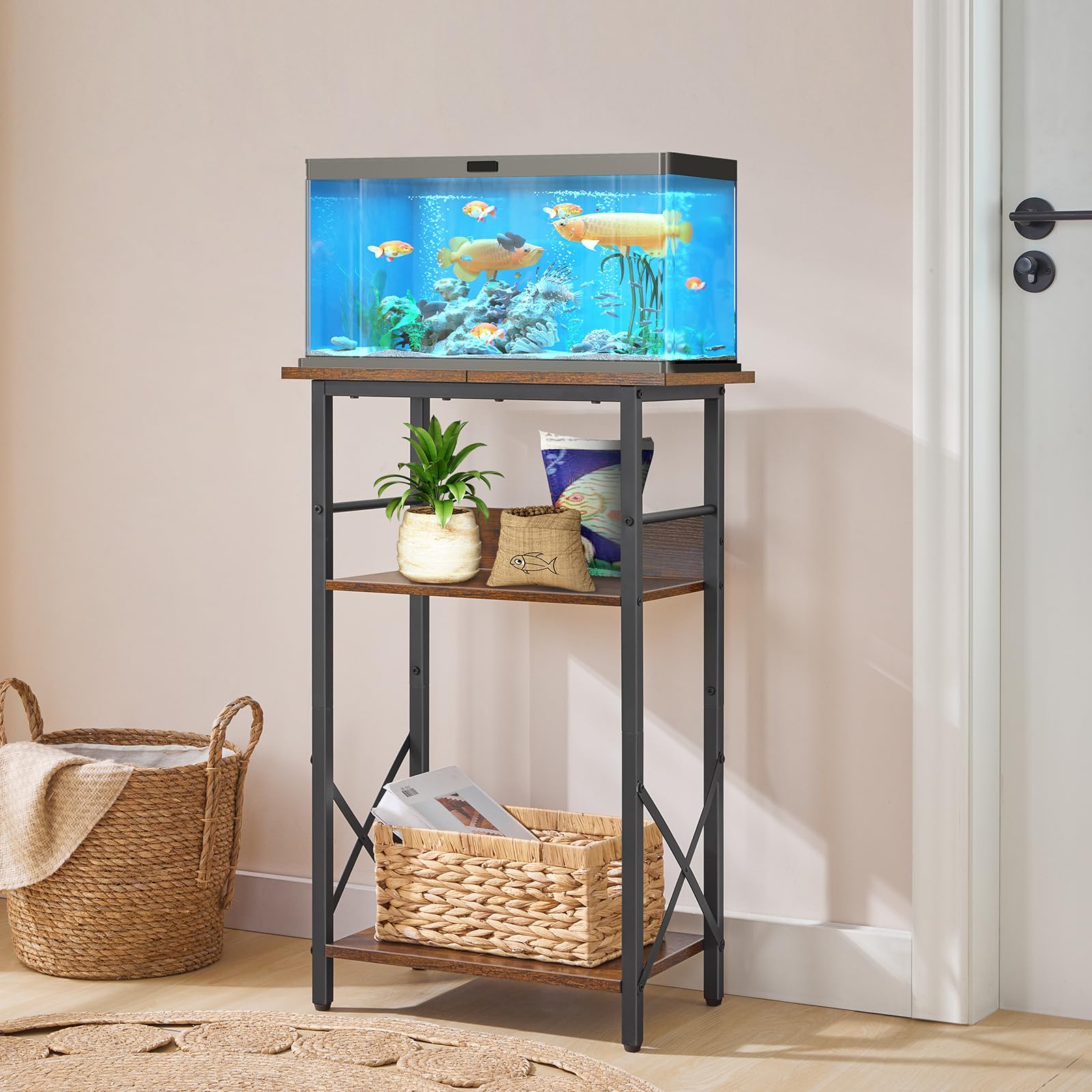 HOOBRO rustic brown panel detail highlights classic style blending with home interiors