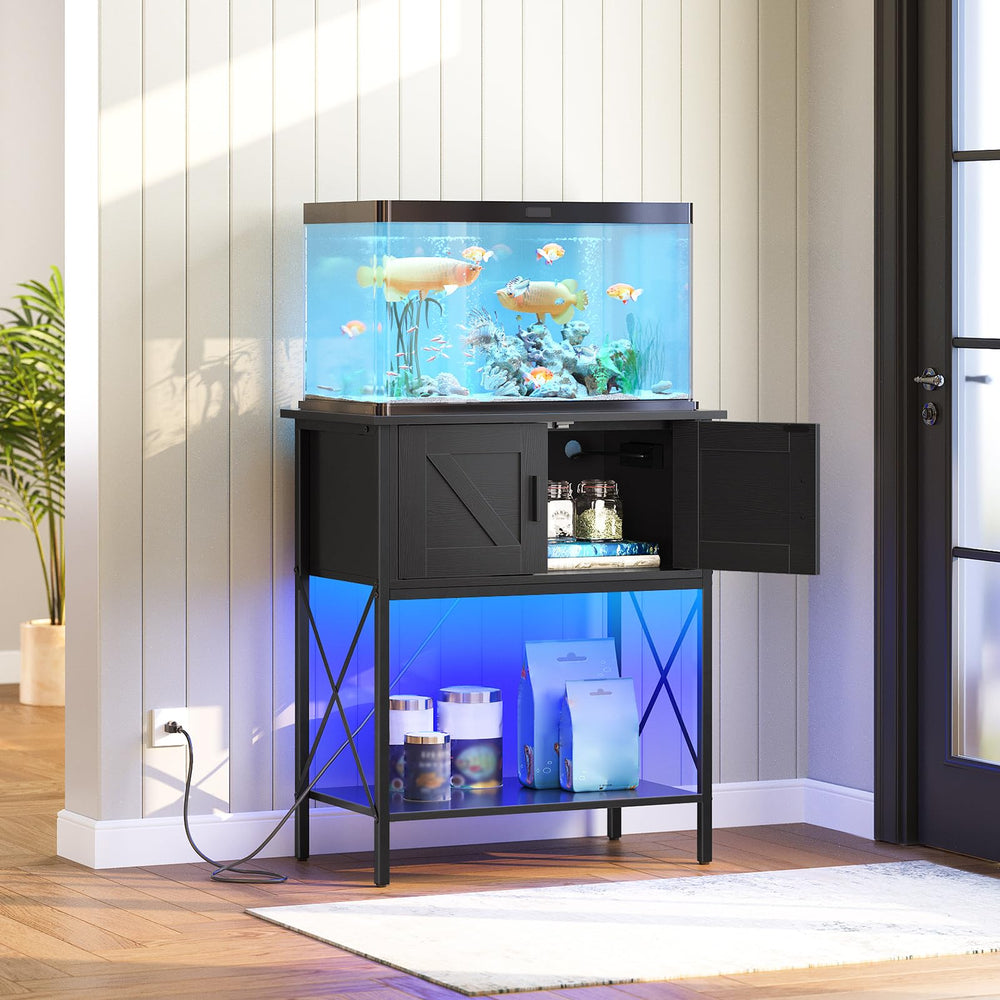 HOOBRO assembled-in-room stand suggests versatile placement in living spaces.