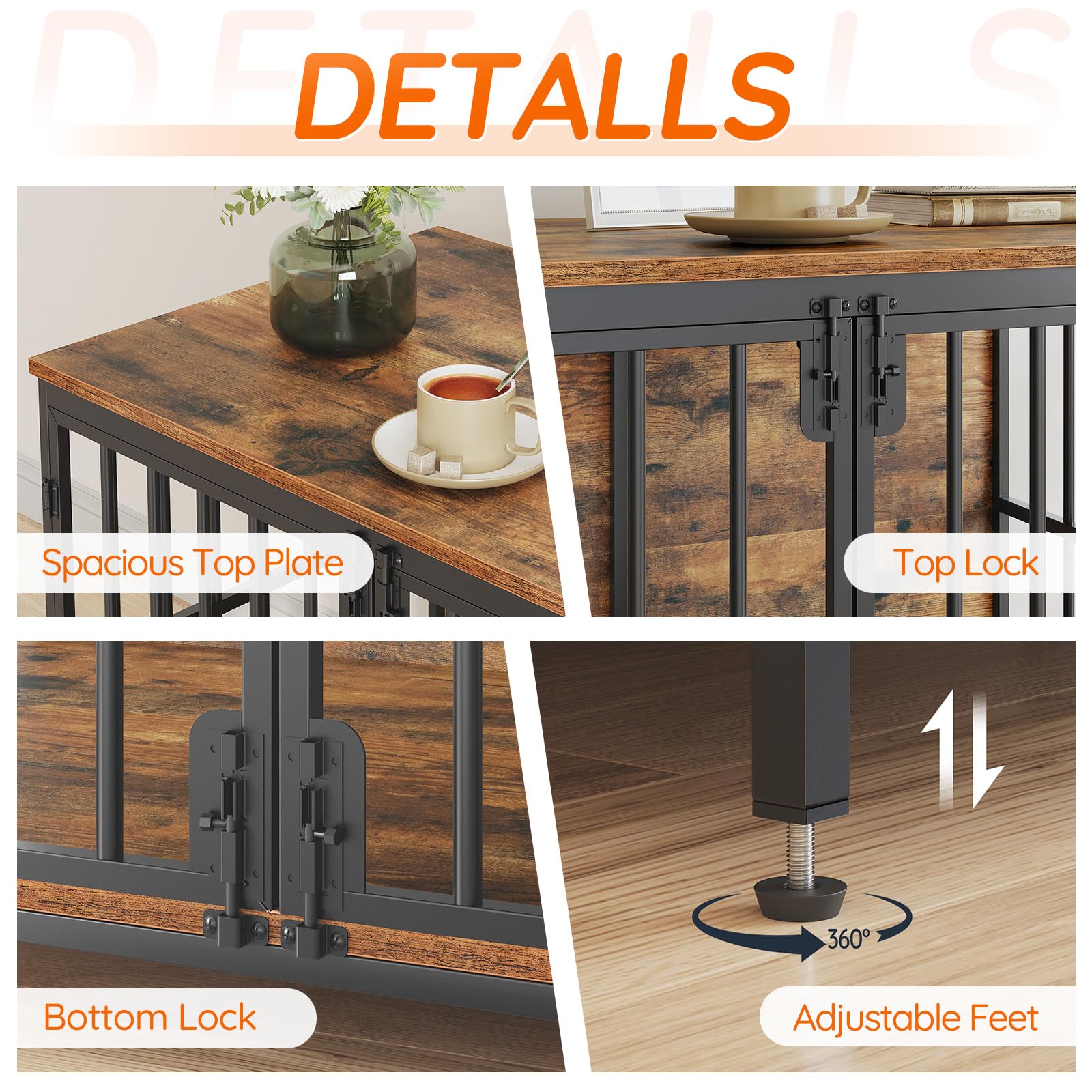HOOBRO 154-lb top-capacity end table doubles as sturdy pet space
