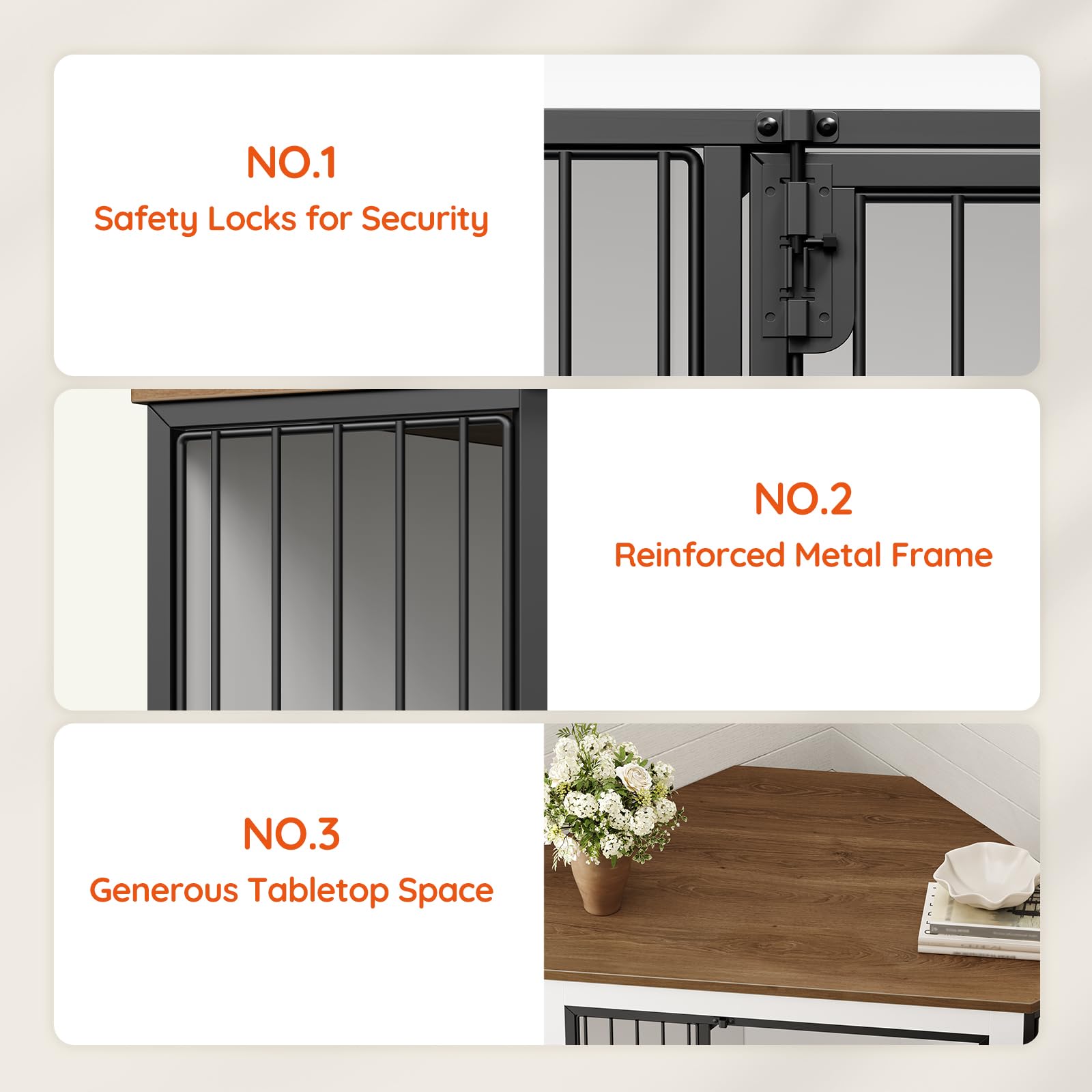 HOOBRO ventilation-lighting-conscious-design supports pet comfort inside the crate.