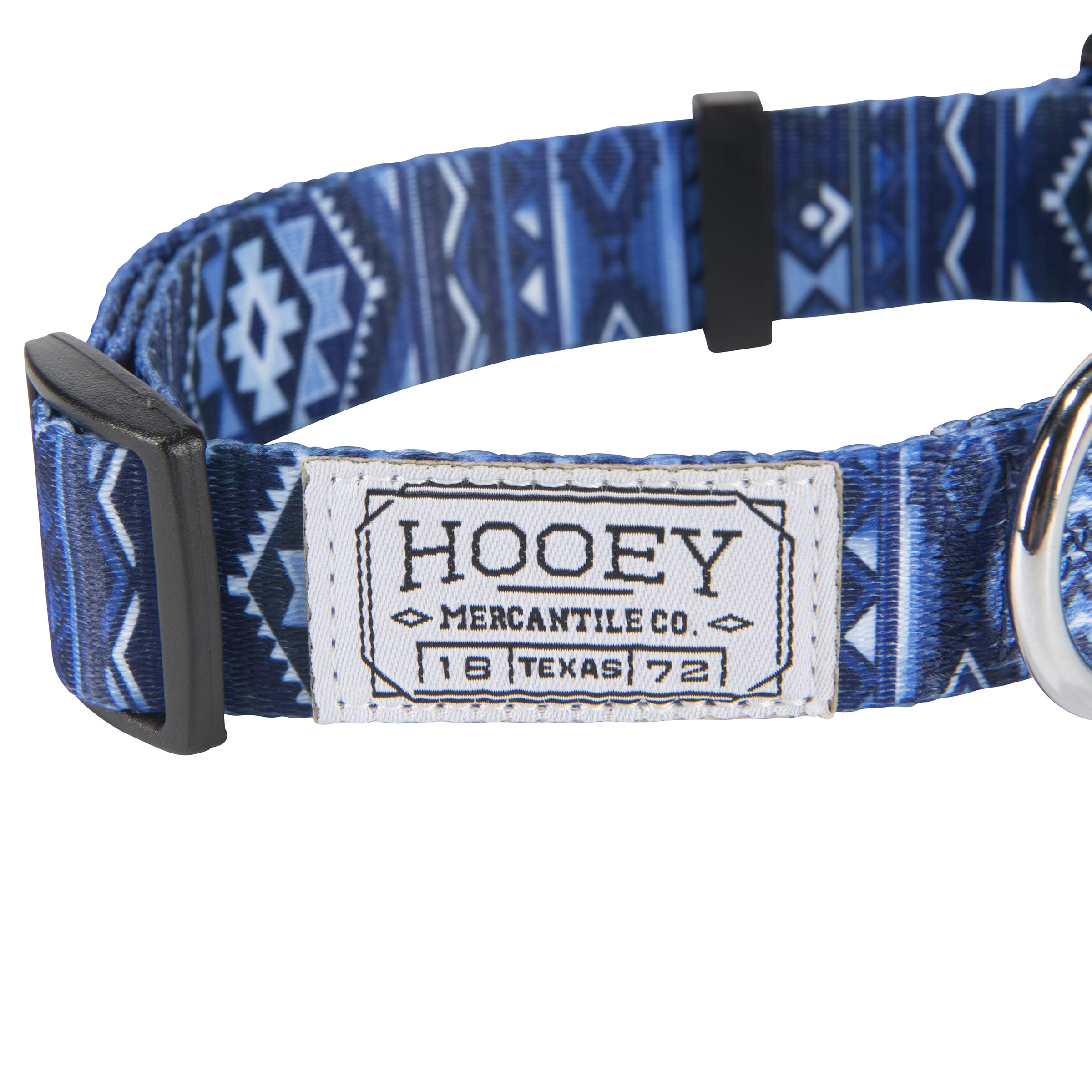 HOOEY Nomad dog collar ombre aztec showcases bold style with long-lasting wear