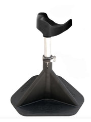 Hoof-It Blacksmith hoof stand post provides stable support for precise hoof work.
